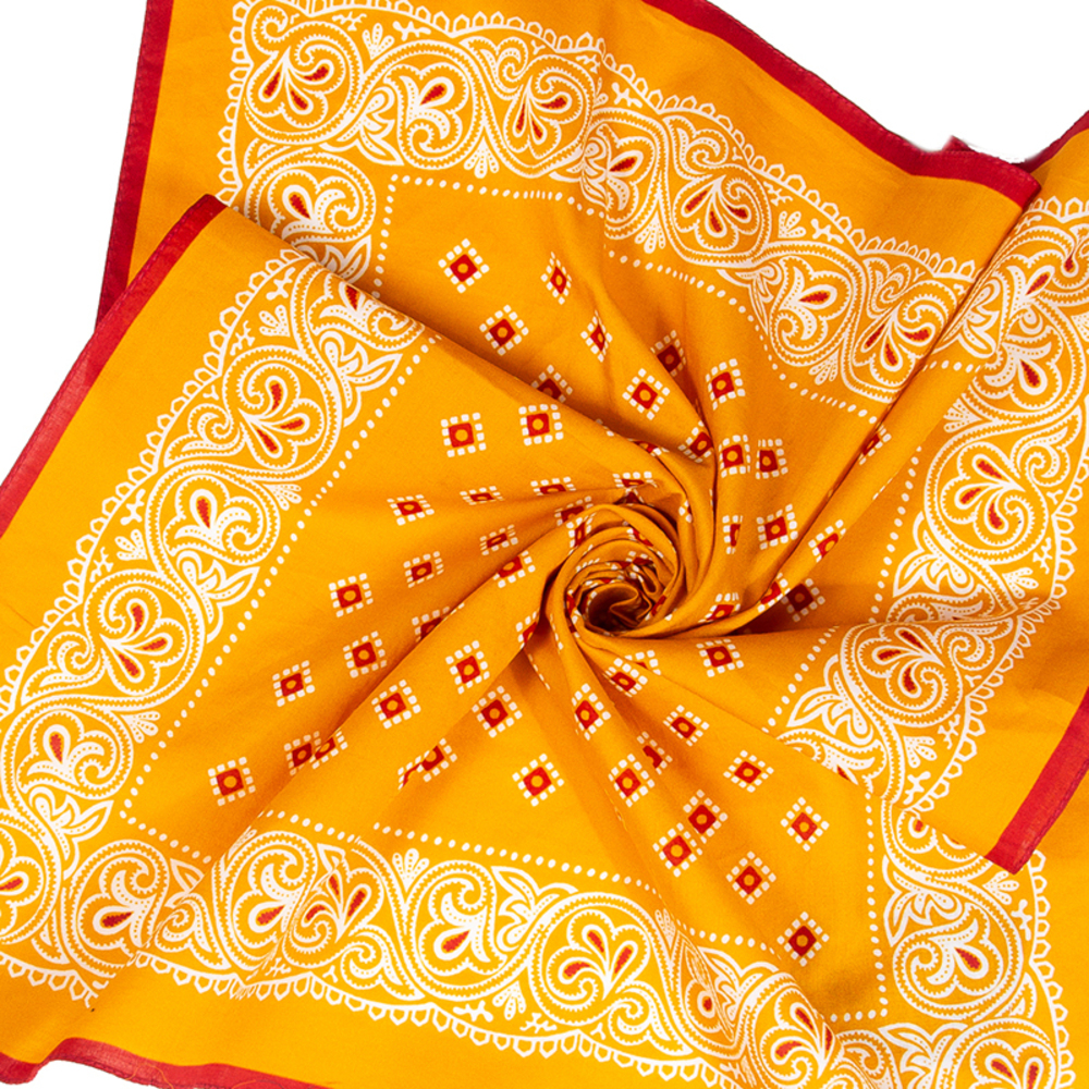 GLANSHIRT YELLOW & WHITE, RED SCARF | WOMENS SIZE 52CM